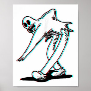 Poster Fantôme de danse Éffrayant Koko The Clown Glitch R