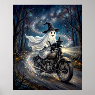 Poster Fantôme sur moto