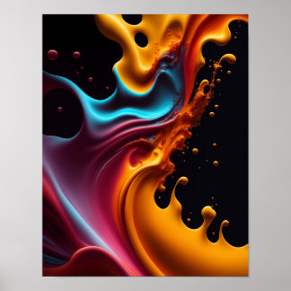 Poster Farbe Mixing Diagramm Farbmischungsanleitun