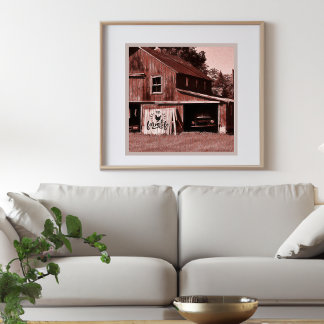 Poster Farm Life Antique Red Grange