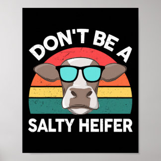 Poster Farm- Ne Pas Être Une Femme Salty-Heifer Hommes En