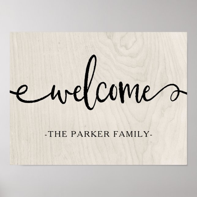 Poster Farmhouse Chic | Bienvenue (Devant)