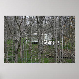 Poster Farnsworth House, Woods