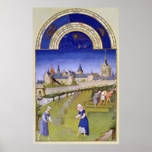 Poster Fascimile of June : Haymaking