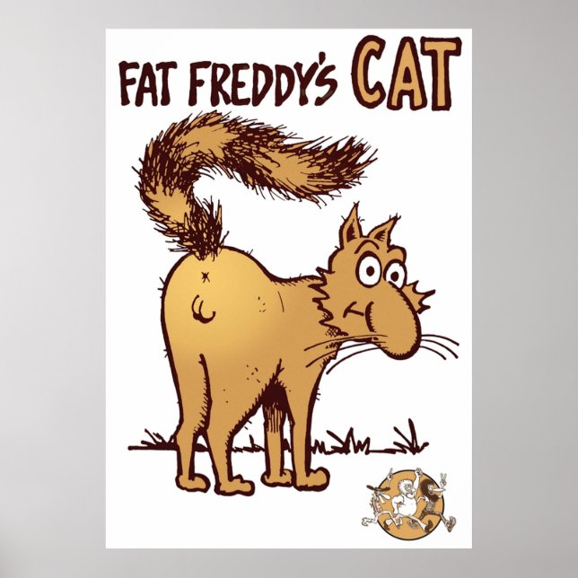 Poster Fat Freddys Chat Fabrique Furry Freak Frères Shir (Devant)