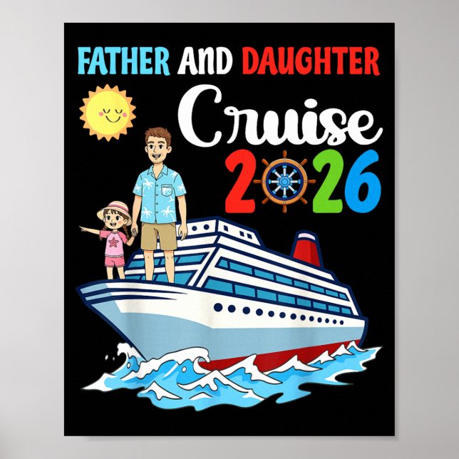 Poster Father &amp; Daughter Cruise 2026 Family Vacation  (Devant)