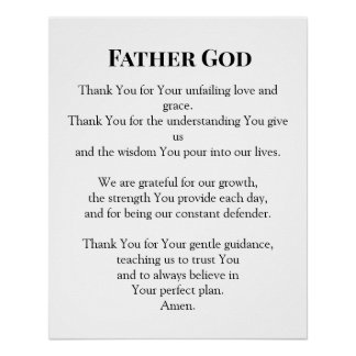 Poster Father God Everyday Prayer