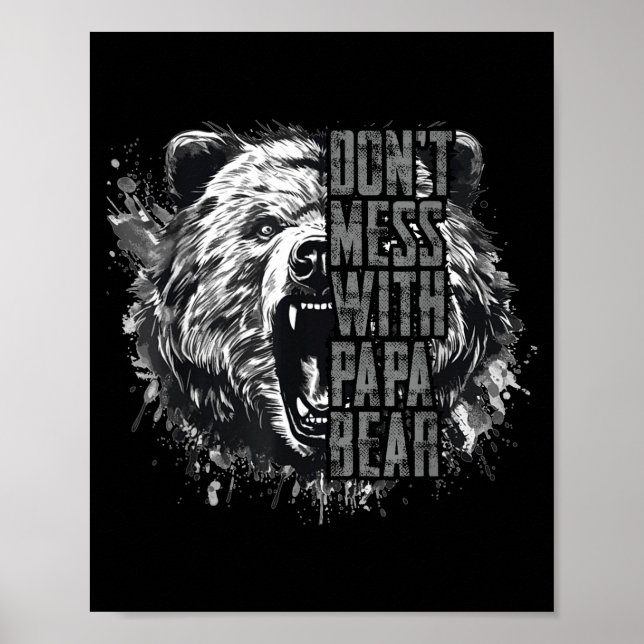 Poster Father's Day Don't Mess With Papa Bear  (Devant)