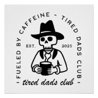 Fatigué pads club nouveau papa drôle café cowboy p
