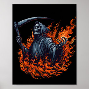 Poster Faucheur en feu