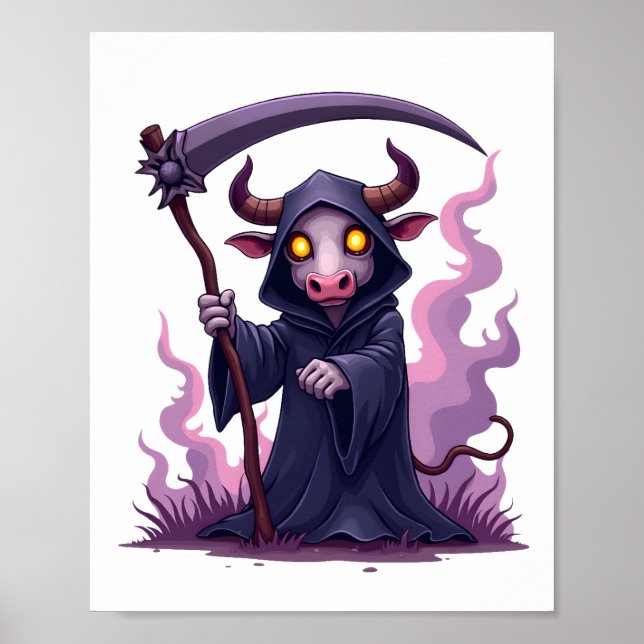 Poster Faucheuse de vaches (Devant)