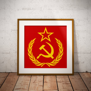 Poster Faucille et marteau, URSS, CCCP, communisme