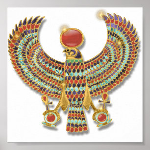 Poster Faucon égyptien antique pectoral
