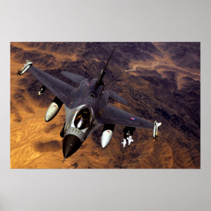 Poster Faucon F-16 de combat