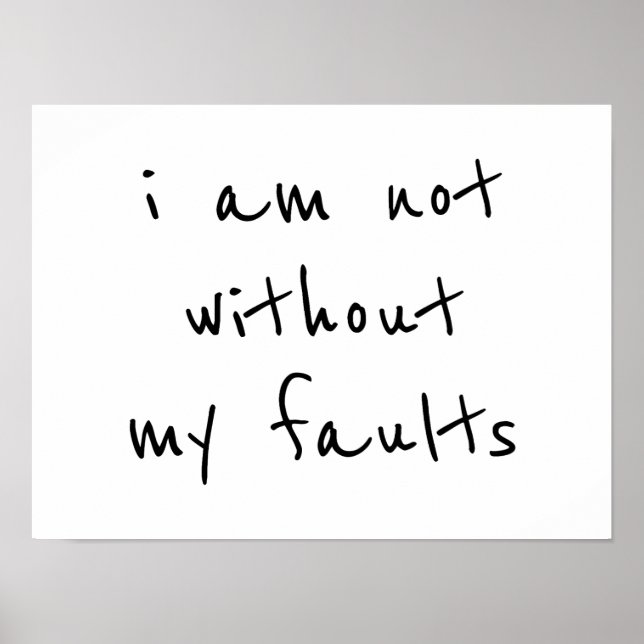 Poster Faults (Devant)