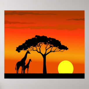 Poster Faune Afrika