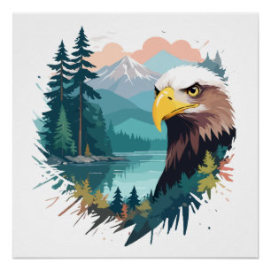 Poster Faune d'aigle Nature animale Nature extérieure Nat