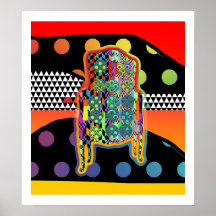 Fauteuil motif Giclee