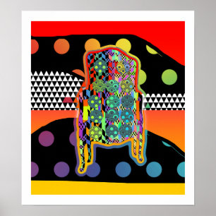 Poster Fauteuil motif Giclee