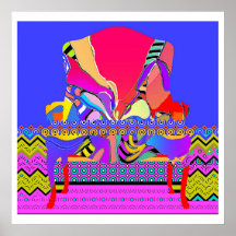 Fauteuil Motif rouge