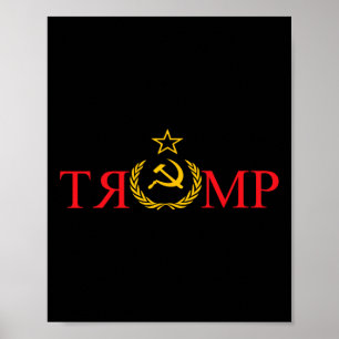 Poster Faux News Trump Russie Funky Anti Trump
