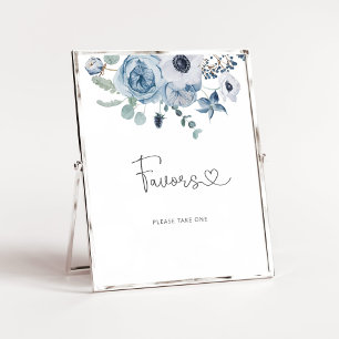 Poster Faveurs d'eucalyptus bleu poussiéreux