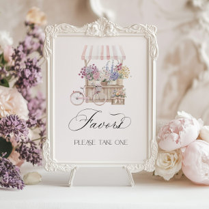 Poster Faveurs Elégant hors du marché Provence Bridal