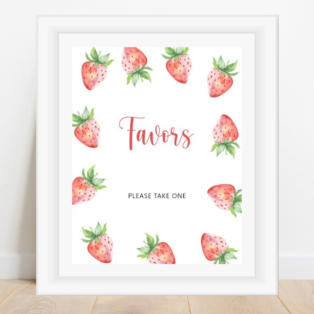 Poster Faveurs Fraise (Créateur téléchargé)