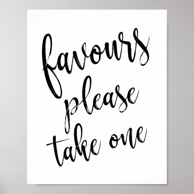 Poster Faveurs Prenez Un Simple Mariage 8x10 (Devant)