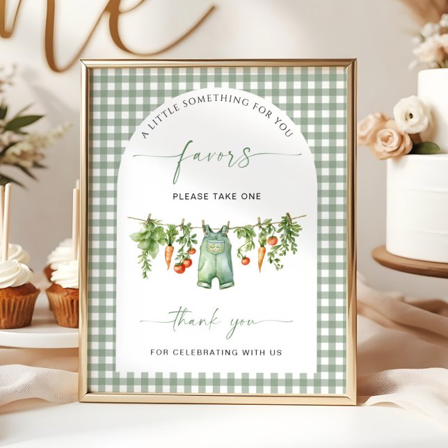 Poster Favoris cultivés Localement Signaler Légumes Ligne (Créateur téléchargé)