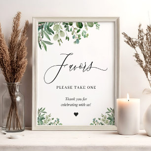 Poster Favoris, veuillez en prendre un Feuillage Feuilles
