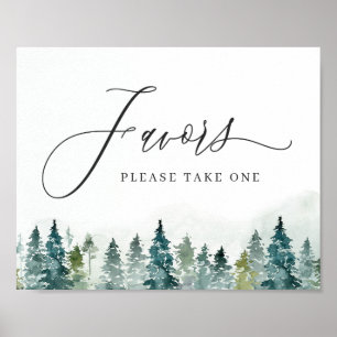 Poster Favoriser S'Il Vous Plaît Prendre Un Pin D'Hiver