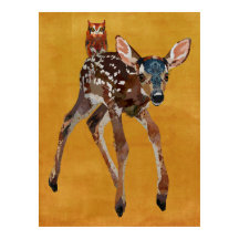 FAWN & AMBER OWL