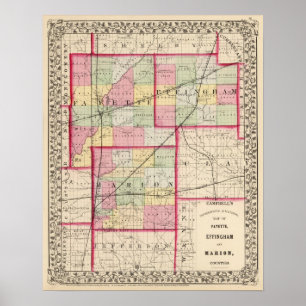 Poster Fayette, Effingham, Marion, comtés