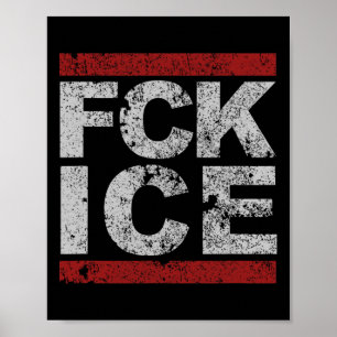 Poster Fck Ice déprimé