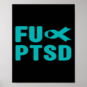 Poster Fck Ptsd - Défenseurs de troubles du stress post-t