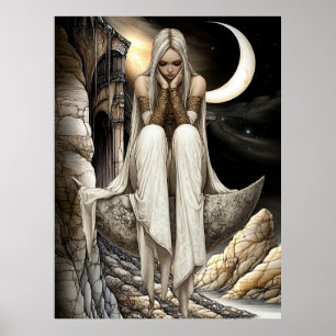 Poster FD2 Enchanted Crescent Moon Goddess 32