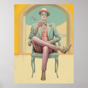 Poster *~* FD2 Stylish Young Boho MAN Cocktail 27