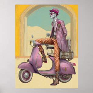 Poster FD2 Suitcase Boho Voyageurs HOMME SCOOTER 23