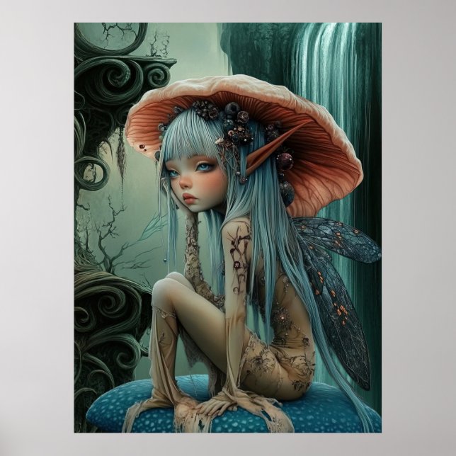Poster *~* FD3 30 Imaginaire nymphe forestier Enchantant (Devant)