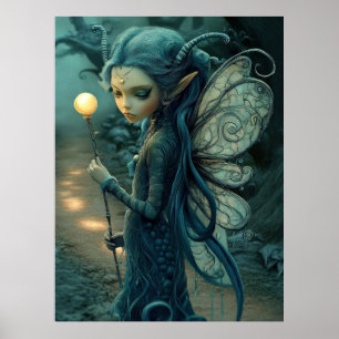 Poster *~* FD3 37 Imaginaire nymphe forestier Enchantant