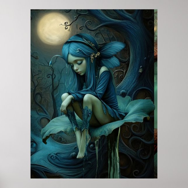 Poster *~* FD3 Imaginaire lymphatique de la forêt surréel (Devant)