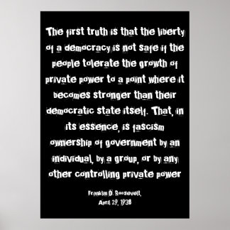 Poster FDR - Amérique d'entreprise