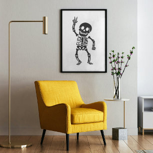 Poster FDT Trump Funny Anti Trump Skeleton