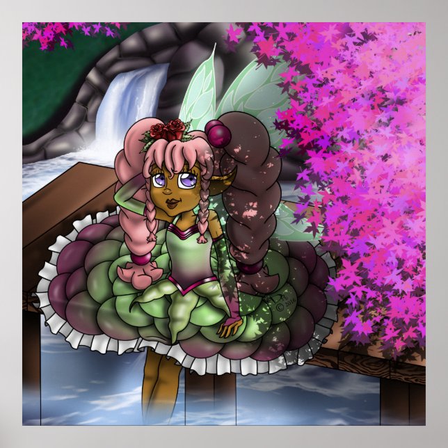 Poster Fée Afro-Américaine Douce (Devant)