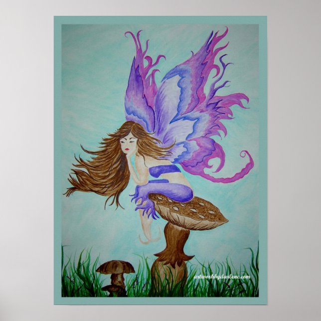 Poster fée des ailes pourpres (Devant)
