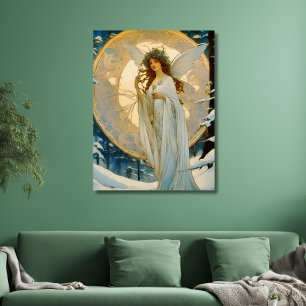 Poster fée d'hiver -artisanal