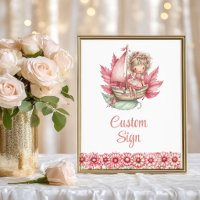 Fée Élégante Fille Rougeur Florale Anniversaire Pe