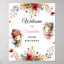 Fée enchantée Jardin Fille Anniversaire Accueil