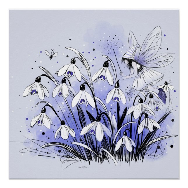 Poster Fée perce-neige (Devant)